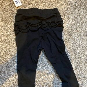 Old Navy Kids Black Ruffle Leggings
